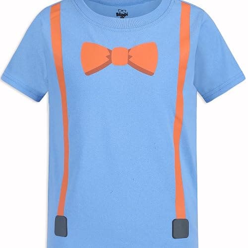 Blippi Boys 2 Piece Short Sleeve T-Shirt and Pants Set for Toddler and Big Kids thumbnail 4