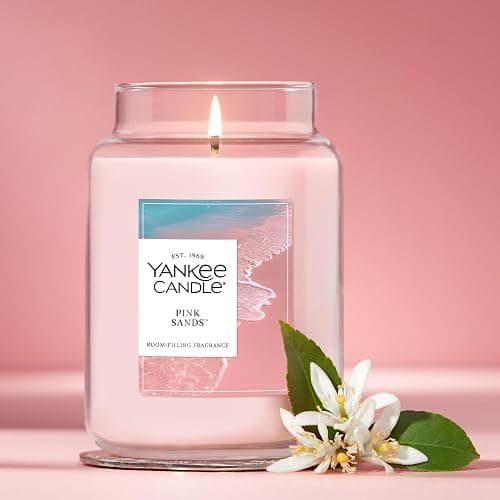 Yankee Candle Pink Sands Scented Candle, 22oz Large Jar with up to 150 Hour Burn Time, Giftable, Birthdays thumbnail 2