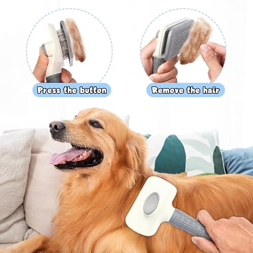 Dog Brush for Shedding,5 Pack Dog Grooming Kit,Dematting Comb,Dog Nail Clippers,Shedding Large Dog Brushes,Cat Brushes for Long Haired Cats,Cat comb,Dog Nail Trimmer thumbnail 3