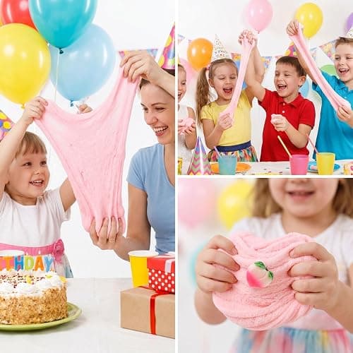 Pink Cloud Slime, Soft and Non-Sticky Funny Slime, Stress Relief Scented Slime Toy for Kids Education, Party Favor and Birthday Gift(7oz 200ML) thumbnail 7