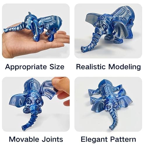 AQXYTK 13 Pcs 3D Printed Dragon Set and Articulated Animals, 7 Dragons 3 Cats, Flexible Fidget Toys for Desk Decor Stress Relief, Gifts Adults Kids thumbnail 4