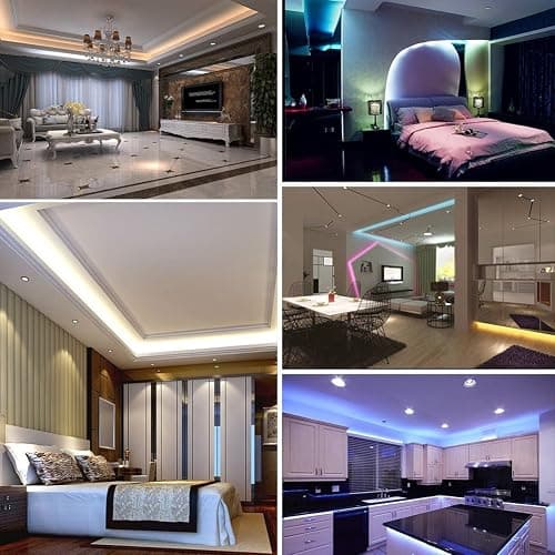 econoLED 12V Flexible SMD 5050 RGB LED Strip Lights, LED Tape, Multi-Colors, 300 LEDs, Non-Waterproof, Light Strips, Color Changing, Pack of 16.4ft/5m Strips thumbnail 8