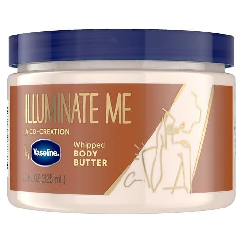 Vaseline Illuminate Me Shea Butter Whipped Body Butter for Melanin Rich Skin Provides 24 Hour Moisturization for Dry Skin 325mL - Image 1