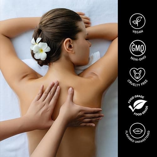 Tropical Scent Massage Oil Candle – Vegan Full Body Massage Therapy & Home SPA – Sustainable Formula for Relaxation & Stress Relief thumbnail 3