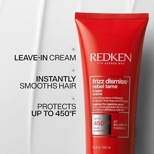 Redken Frizz Dismiss Rebel Tame Heat Protective Leave-In Cream For Frizzy Hair - Protects Hair Against Frizz thumbnail 2