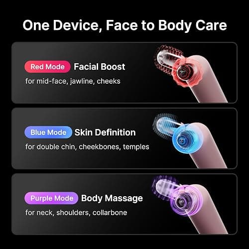 medicube Mini Booster Pro Plus Face Roller Device Set - Face & Body, Pink | 2-in-1 Massage & Skincare Device - Jawline Care & Depuffing, Face & Body Massager with 3 Modes, Korean Facial Device, Pink thumbnail 3