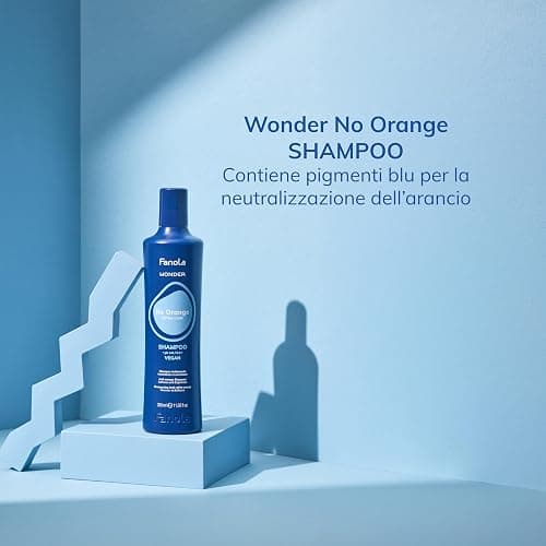Fanola Wonder Blue Shampoo for Brunettes - Toning Hair Color Shampoo for Light Brown to Platinum Strands - Neutralizes Orange & Brassy Tones - Vegan & Sulfate-Free (11.8 fl oz) thumbnail 8