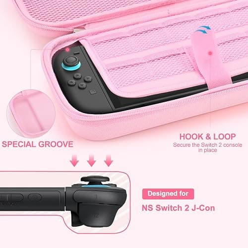 Pink Switch 2 Carrying Case for NS Switch 2 (2025) thumbnail 3