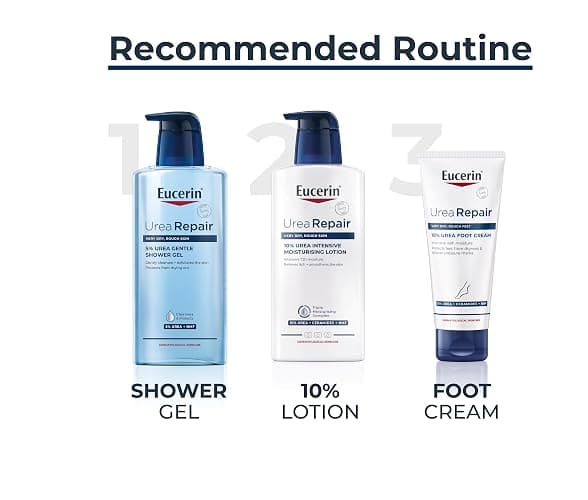 Eucerin UreaRepair Plus Body Lotion 10% Urea 400ml, Intensive 48H Dry Skin Relief Body Cream for Dry and Rough Skin, Moisturising Skincare with Urea and Ceramides, Medical Skincare thumbnail 7