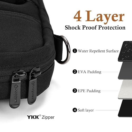bagasin 15 15.6 16 17 17.3 inch Laptop Computer PC Shoulder Bag Carrying Case, Water-Repellent Briefcase thumbnail 5