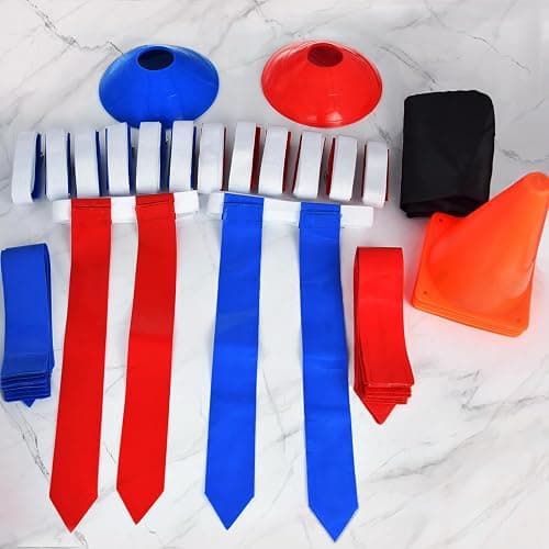 Flag Football Set, 14 Player/ 28 Player Football Flags and Belts Set, Includes Belts, Football Flags, Cones thumbnail 6