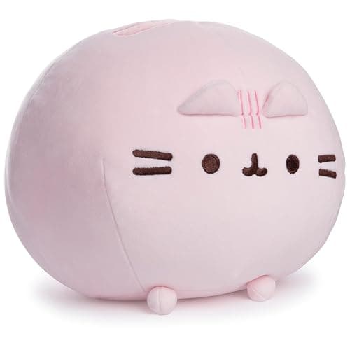 GUND Pusheen Pink Round Squisheen 11-Inch Squishy Plush Toy; Ages 8+ | Promotes Exciting Character Roleplay, Early Sensory Discovery, and Creative Storytelling; Soft, Comforting, Collectible Plush thumbnail 3