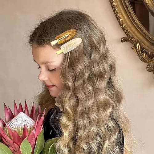 Atoden Creaseless Hair Clips No Crease No Bend Hair Clips for Styling Sectioning Makeup Salon Bangs Flat Hair Pins Alligator Duckbill Barrettes Hair Accessories for Women Girls 12Pcs White Gold thumbnail 4