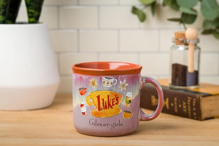 Silver Buffalo Gilmore Girls High Gloss Ceramic Camper Mug Featuring Luke's Diner Logo, 20 Ounces thumbnail 2