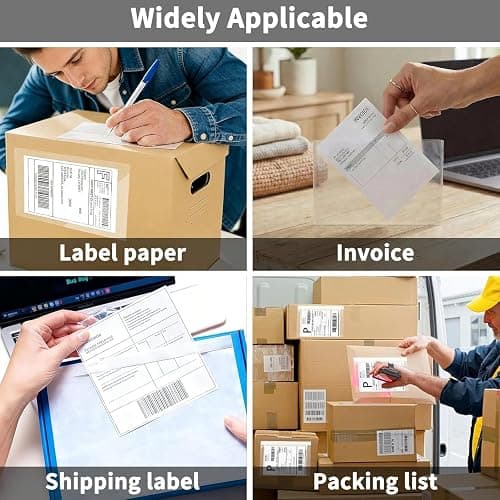 9527 Product 7.5" x 5.5" Clear Adhesive Top Loading Packing List/Shipping Label Envelopes (200 Pack) thumbnail 7