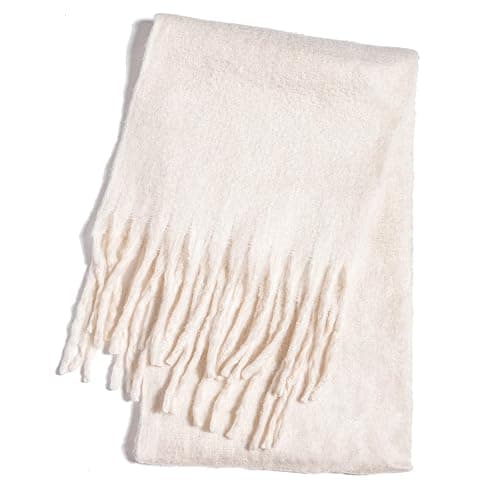 TUSHUSTY Winter Women Chunky Scarf Warm Blanket Big Thick Large Oversized Wrap Colorful Long Solid Scarves thumbnail 4