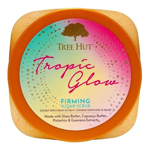 Tree Hut Tropic Glow Shea Sugar Scrub, Exfoliating & Hydrating Body Scrub with Shea Butter, Radiant Glow, Warm Scent, 18 oz thumbnail 4