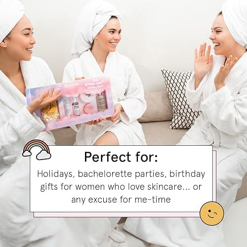 grace & stella Award Winning Skin Care Set - Gifts for Her - Travel Essentials with Under Eye Masks, Serum, Cleanser, Lip Balm - Birthdays, Bachelorette, Bridesmaids, Teen Gifts - Vegan Self Care thumbnail 2