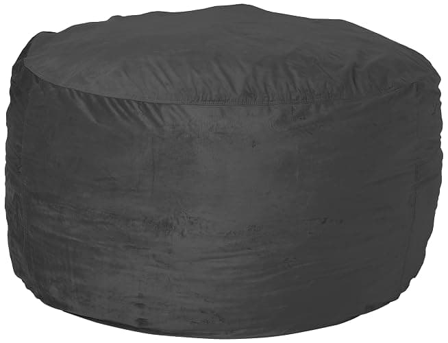 Chill Sack Bean Bag Chair Cover, 5-Feet, Microsuede - Charcoal thumbnail 4