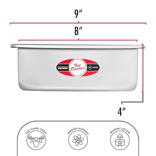 Fat Daddio's Anodized Aluminum Square Cake Pan, 8 x 4 Inch thumbnail 3