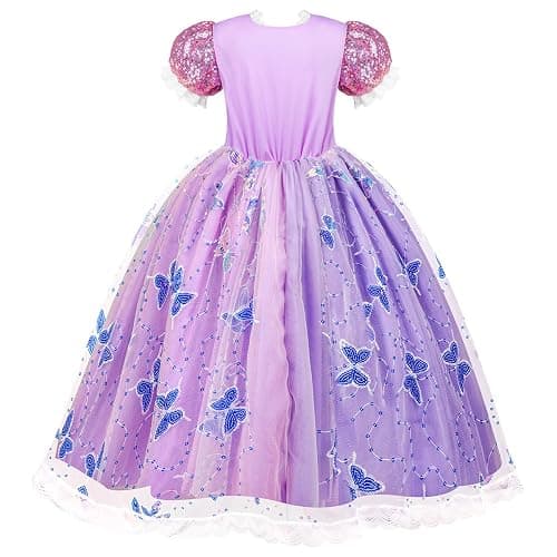 Meland Princess Dresses for Girls - Light Up Princess Costume for Little Girl, Halloween Costumes & Gift for Toddler Age 3-10 thumbnail 8
