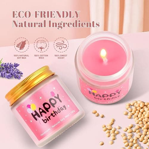ONIYEA Birthday Gift for Teen Girls, 7 Cute Gifts with Tasks, Happy Birthday Gift Ideas,Trendy Preppy Stuff for Teen Girls, Christmas, Cute Daisy Aesthetic Glass Cups Tumbler Gifts Set 7pcs (Pink) thumbnail 4