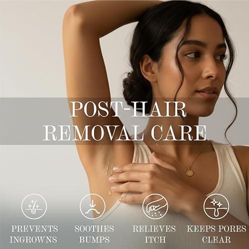 BASE LABORATORIES Ingrown Hair Treatment Oil – Soothing After Shave Oil Prevents Ingrown Hairs, Soothes Razor Bumps for Bikini Area, Legs, Underarms, Neck, Beard & Face – Tea Tree, Jojoba 1oz (30ml) thumbnail 4