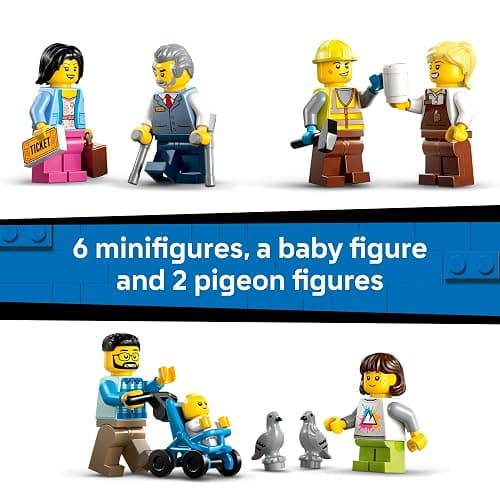 LEGO City Central Train Station Building Toy - Multi-Level Pretend Play Set for Boys & Girls, Ages 7+ - Building Blocks for Kids - Gift Idea for Christmas - 60469 thumbnail 6