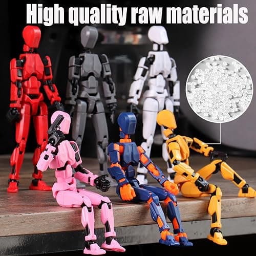 2025 New Assembly Completed-Titan 13 Action Figure,Dummy Robot 13 Action Figures Set,3D Printed Multi-Jointed Action Figures,Nova 13 Action Figure for Collectors Desktop Decorations (5pcs) thumbnail 6