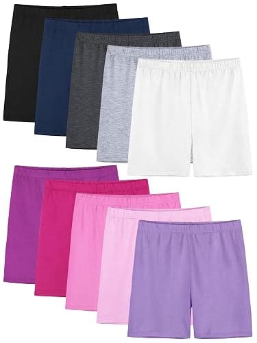 FEOEOR 10 Pack Girls Dance Shorts Cartwheel Toddler Biker Under Dress Multi-Color Kids Bike Shorts Girls Clothes - Image 1