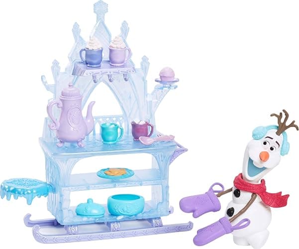 Mattel Disney Frozen Olaf Doll & Accessories, Treat Sled Playset with Cart, Food & More Inspired by Frozen: Winter Festival - Image 1
