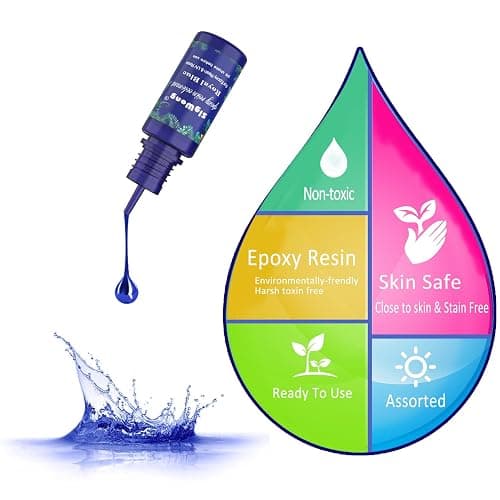 Epoxy Resin Pigment - 16 Colors Translucent Resin Colorant, Highly Concentrated Resin Dye for DIY Jewelry Making, AB Resin Coloring - 10ml thumbnail 5