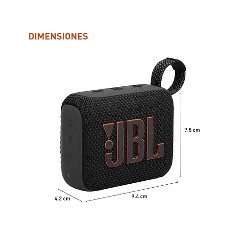 JBL Go 4 - Ultra-Portable, Waterproof and Dustproof Bluetooth Speaker, 7-Hour Built-in Battery, Made in Part with Recycled Materials (Black) thumbnail 3
