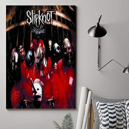 Lebaito Slipknot Poster Rock Band Retro Music Vintage Cover Posters for Room Aesthetic Canvas Wall Art Bedroom Decor12x18inch(30x45cm) - 12x18inch(30x45cm) - style-3 thumbnail 6