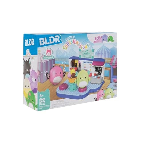 BLDR Squishmallows Frozen Yogurt Fun Building Set - Andreina The Butterfly + Mipsy The Axolotl Buildable Figures - Squishmallows Fans 8+, 0096 thumbnail 6