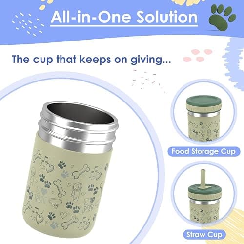 Sursip Stainless Steel Toddler Cups with Straws and Lids, Spill Resistant Sippy Cup Kids Tumbler with Silicone Straws for Smoothie, Drinking, Snacks, BPA-Free, Dishwasher Safe - 10 oz (4 Packs) thumbnail 4