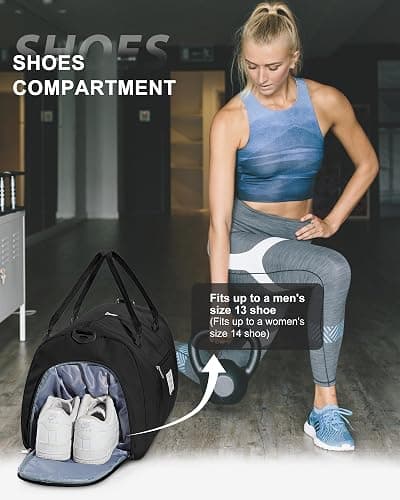Gym Bag Womens,Travel Duffel Carry on Bag Sport Tote Bag Weekend Overnight Bag thumbnail 5