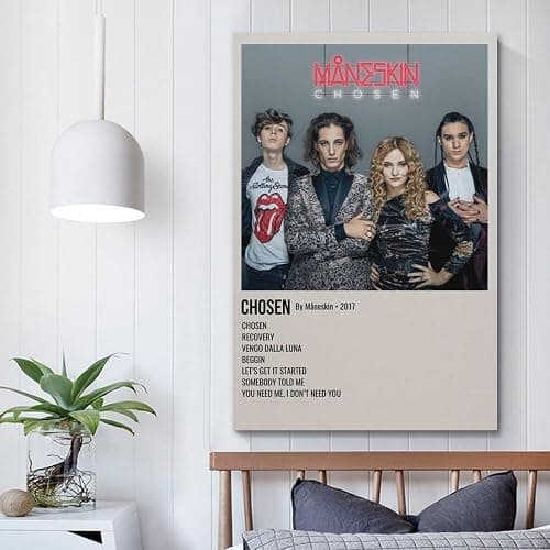 Måneskin Album-Poster, Leinwand-Poster, Raumdekoration, ästhetisches Poster, künstlerisches Poster für Schlafzimmer, Wohnzimmer, Wände, 30 x 45 cm, ungerahmter Stil thumbnail 5