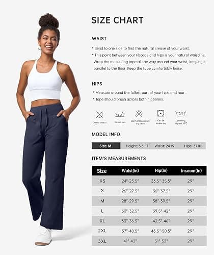 Willit Women's Fleece Lined Pants Wide Leg Thermal Yoga Winter Pants with Pockets High Waist Comyf Casual Lounge Pants thumbnail 7