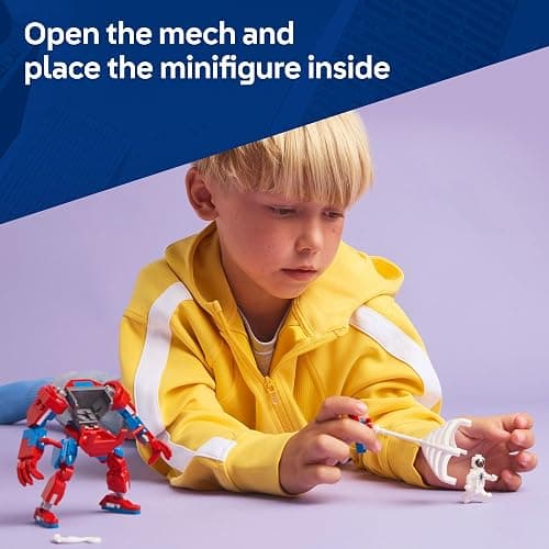 LEGO Marvel Spider-Man Mech vs. Anti-Venom Building Toy Set - Spider-Man Toy for Kids, Boys and Girls, Ages 6+ - Buildable Action Figure - Superhero Gift for Birthday - 76308 thumbnail 3