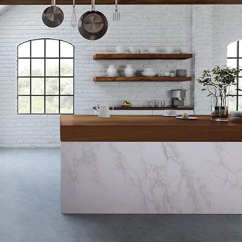 Marble Peel and Stick Wallpaper Granite Wall Paper for Old Furniture Self Adhesive and Removable 17.7 inch x 78.7 inch Marble Contact Paper for Countertops Easy to Apply thumbnail 4