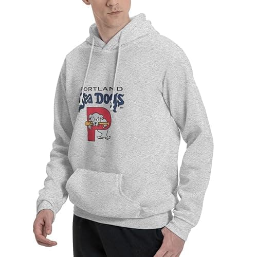 Portland Sea Dogs University Mens Pullover Hooded Padded Sweatshirt,Mens Casual Hooded Sweatshirt thumbnail 3