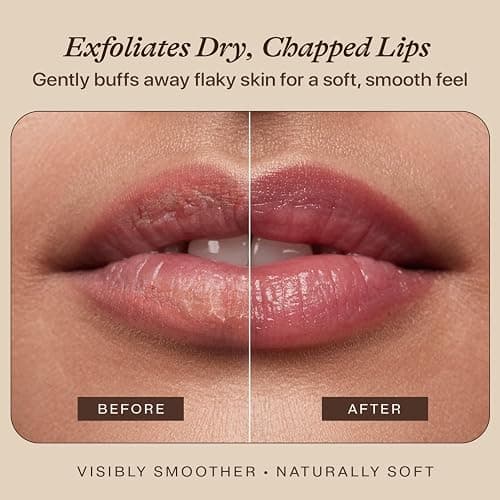 USDA Organic Lip Scrub Vanilla - USA Made with Natural Ingredients, Moisturizing Scrub Exfoliator for Dry Lips, Lip Sugar Scrubber Exfoliator for Smooth Lips, Small Beauty Gifts thumbnail 2