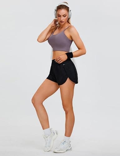 Blooming Jelly Women's Quick-Dry Running Shorts Workout Sport Layer Active Shorts with Pockets 1.75" thumbnail 2