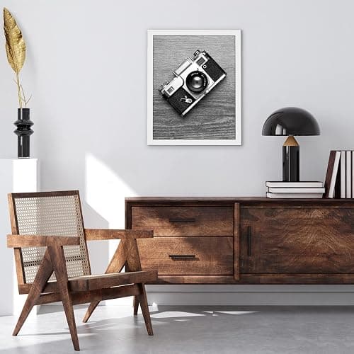 Americanflat 16x20 Poster Frame - Engineered Wood - White | Polished plexiglass front, hangs vertical or horizontal, sawtooth hangers included, fits photos, posters and art thumbnail 2