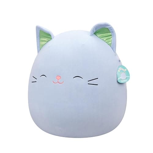 Squishmallows Original 20in Jiovanne The Blue Cat with Green Ears – Official Jazwares Plush (Jumbo) thumbnail 4