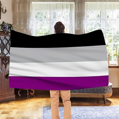 AhfuLife Asexual Flag - 3x5 Ft Rainbow Pride Flag for Outside - Double Side with Brass Eyelets for Asexual Party Decor, LGBT Pride Day Party Wedding Decorations thumbnail 6