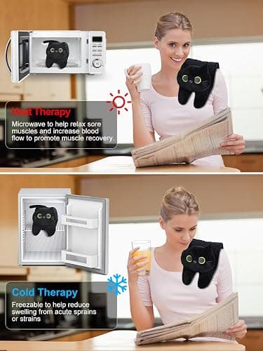 Microwave Heating Pad for Cramps Pain Relief, 19 * 9" Microwavable Heating Pads for Back, Neck Shoulder, Cute Microwave Heating Pad Stuffed Animal, Moist Heat Pack, Lavender thumbnail 7