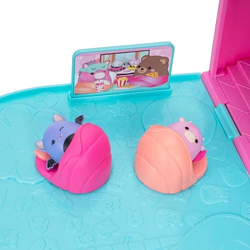 Squish-a-longs Party Pack On-The-Go Playset - Series 1 - Three 1” Mini-Squish with 9 Furnishings - Collect, Trade, & Play thumbnail 11