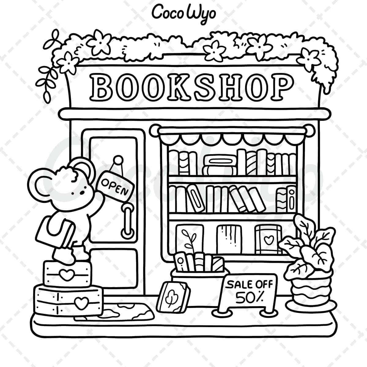 Little Corner: Coloring Book for Adults and Teens, Super Cute Designs of Cozy, Hygge Spaces for Relaxation thumbnail 4
